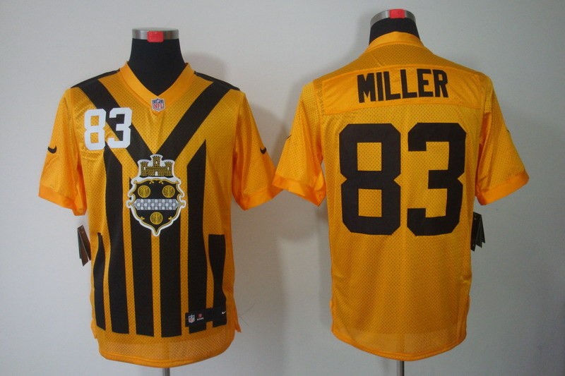 Men 2025 Pittsburgh Steelers 83 Miller yellow Nike Limited NFL Jersey